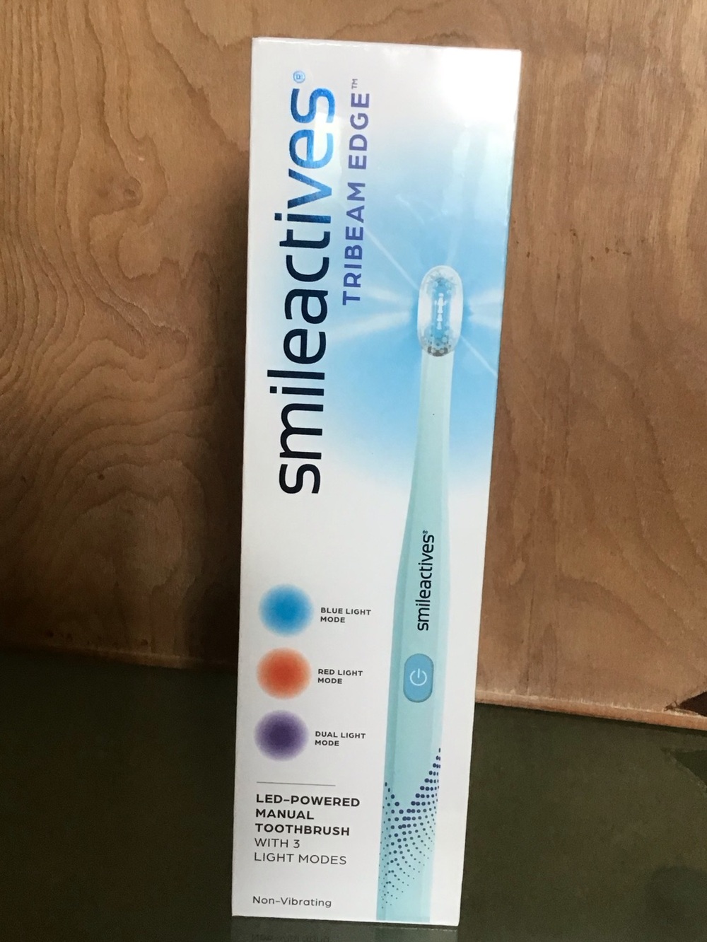 Smileactives Newest Tribeam Edge LED Toothbrush - 3 Light modes.